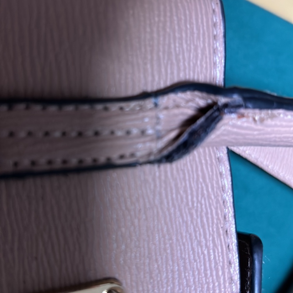 Darling BEBE Los Angeles purse with zipper compartment and snap closure. - Picture 12 of 13